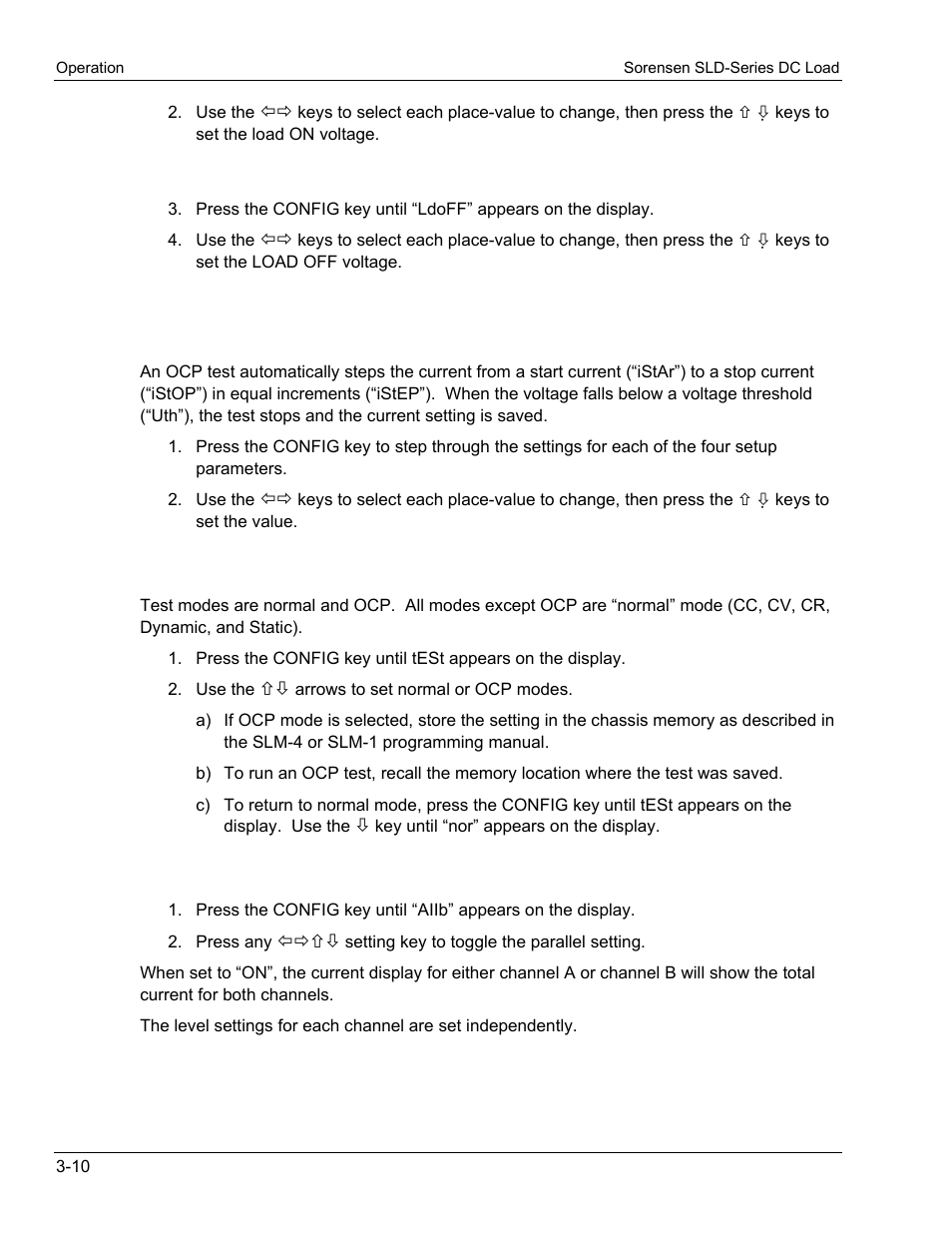4 test mode | AMETEK SLD Series User Manual | Page 38 / 89