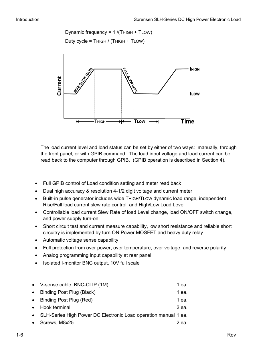 2 features, 3 accessories, Features | Accessories | AMETEK SLH Series RevC User Manual | Page 20 / 93