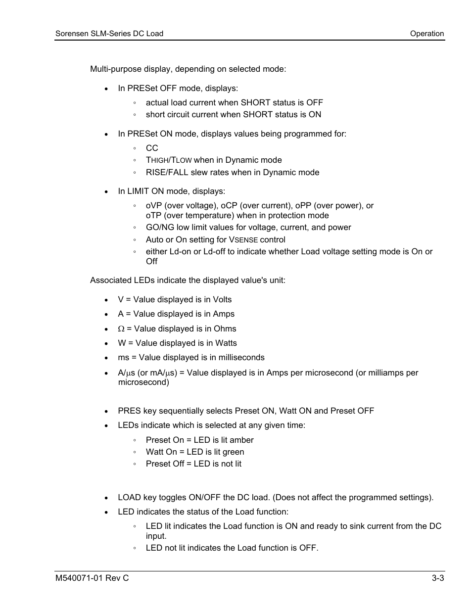 AMETEK SLM Series RevC User Manual | Page 31 / 85