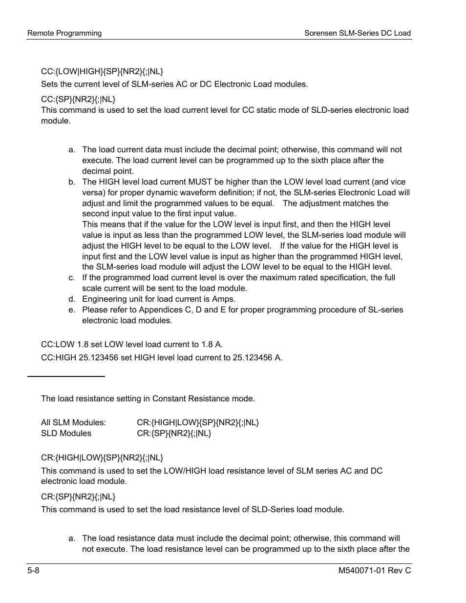 AMETEK SLM Series RevC User Manual | Page 64 / 85