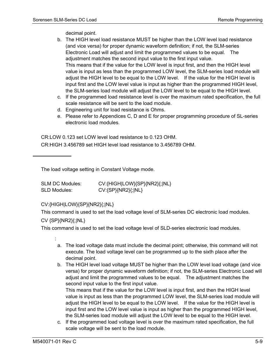 AMETEK SLM Series RevC User Manual | Page 65 / 85