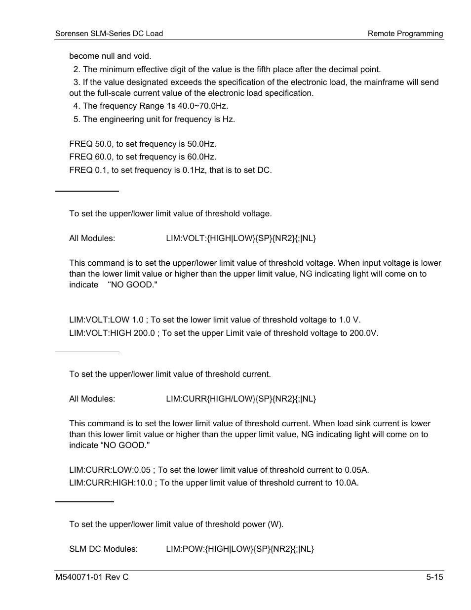 AMETEK SLM Series RevC User Manual | Page 71 / 85