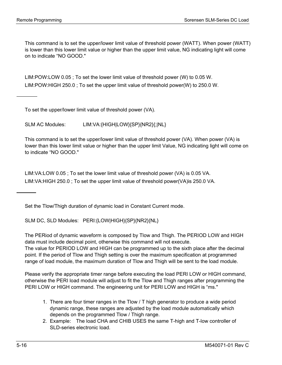 AMETEK SLM Series RevC User Manual | Page 72 / 85