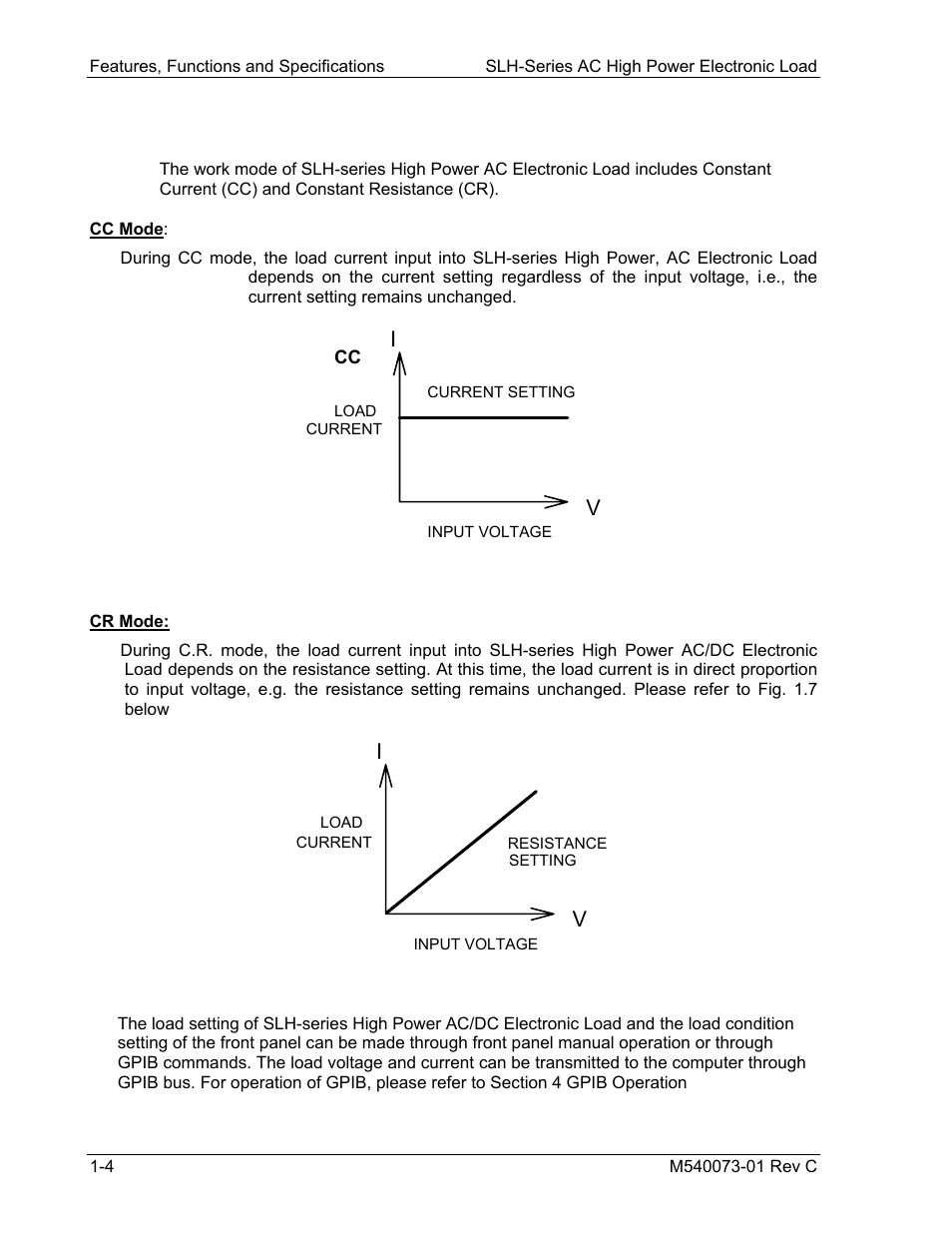 3 operating modes | AMETEK SLH Series RevB User Manual | Page 16 / 81