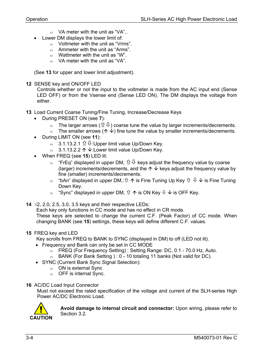 AMETEK SLH Series RevB User Manual | Page 30 / 81