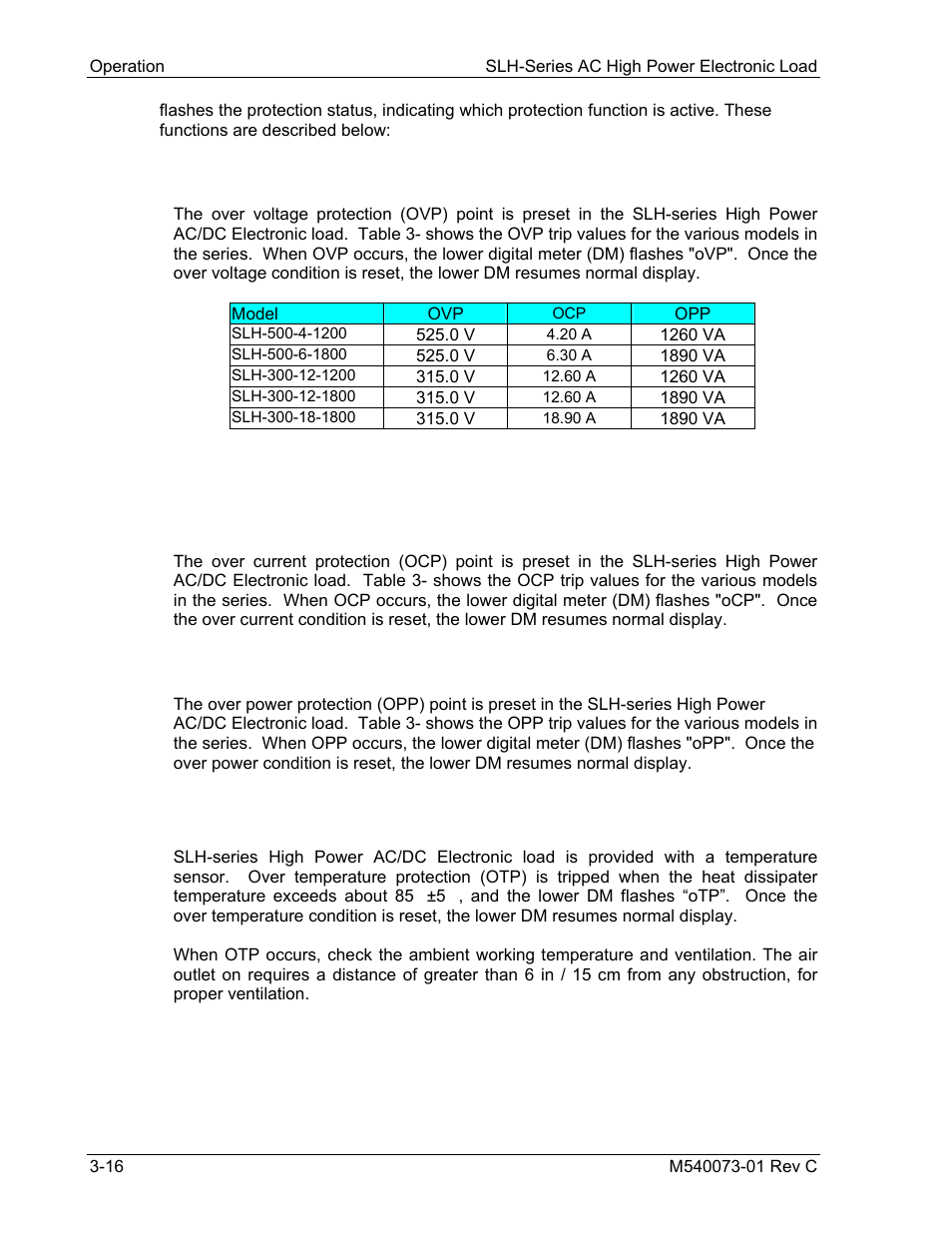 AMETEK SLH Series RevB User Manual | Page 42 / 81