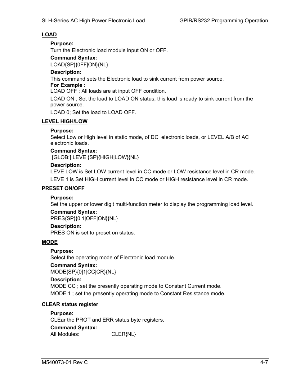 AMETEK SLH Series RevB User Manual | Page 49 / 81