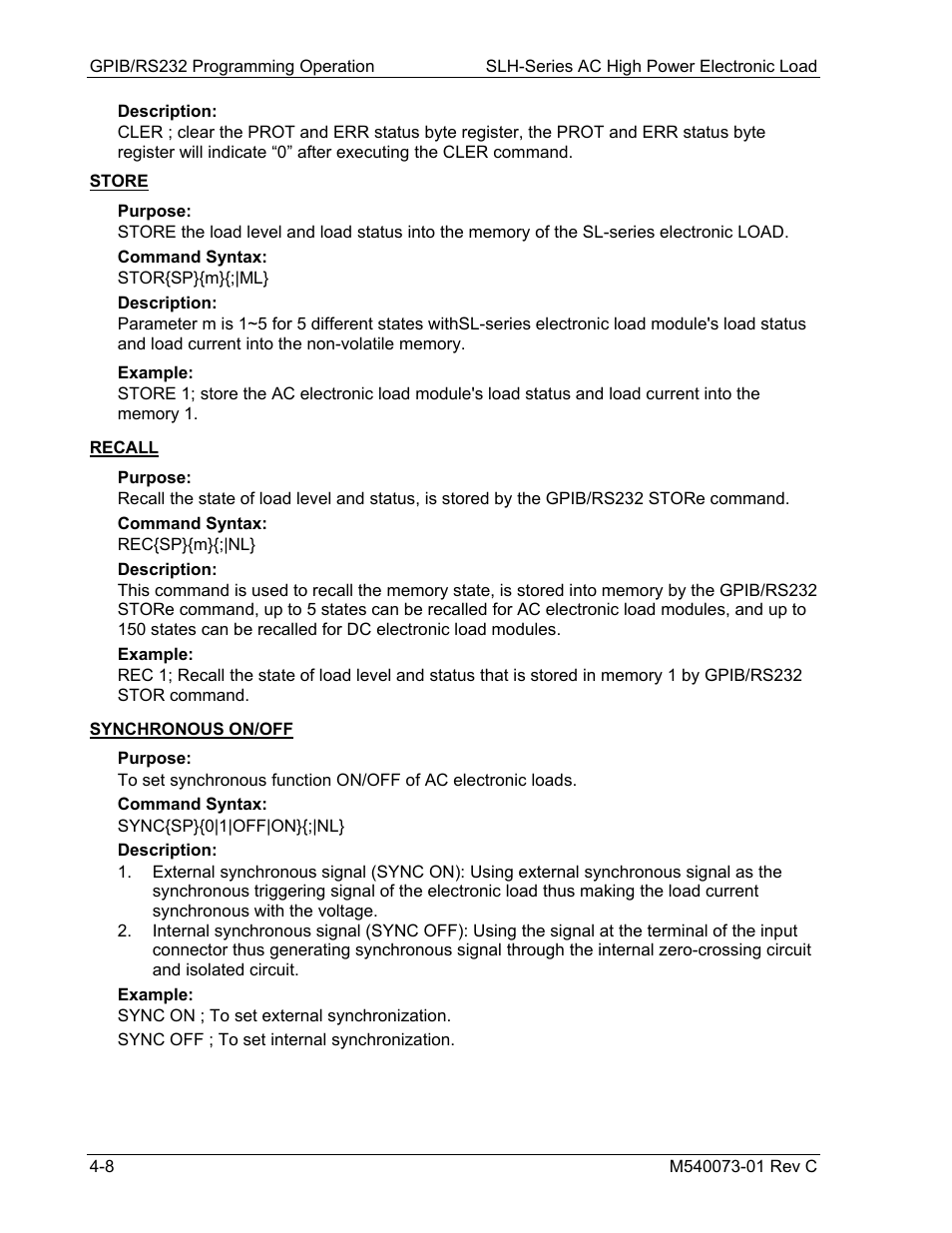 AMETEK SLH Series RevB User Manual | Page 50 / 81