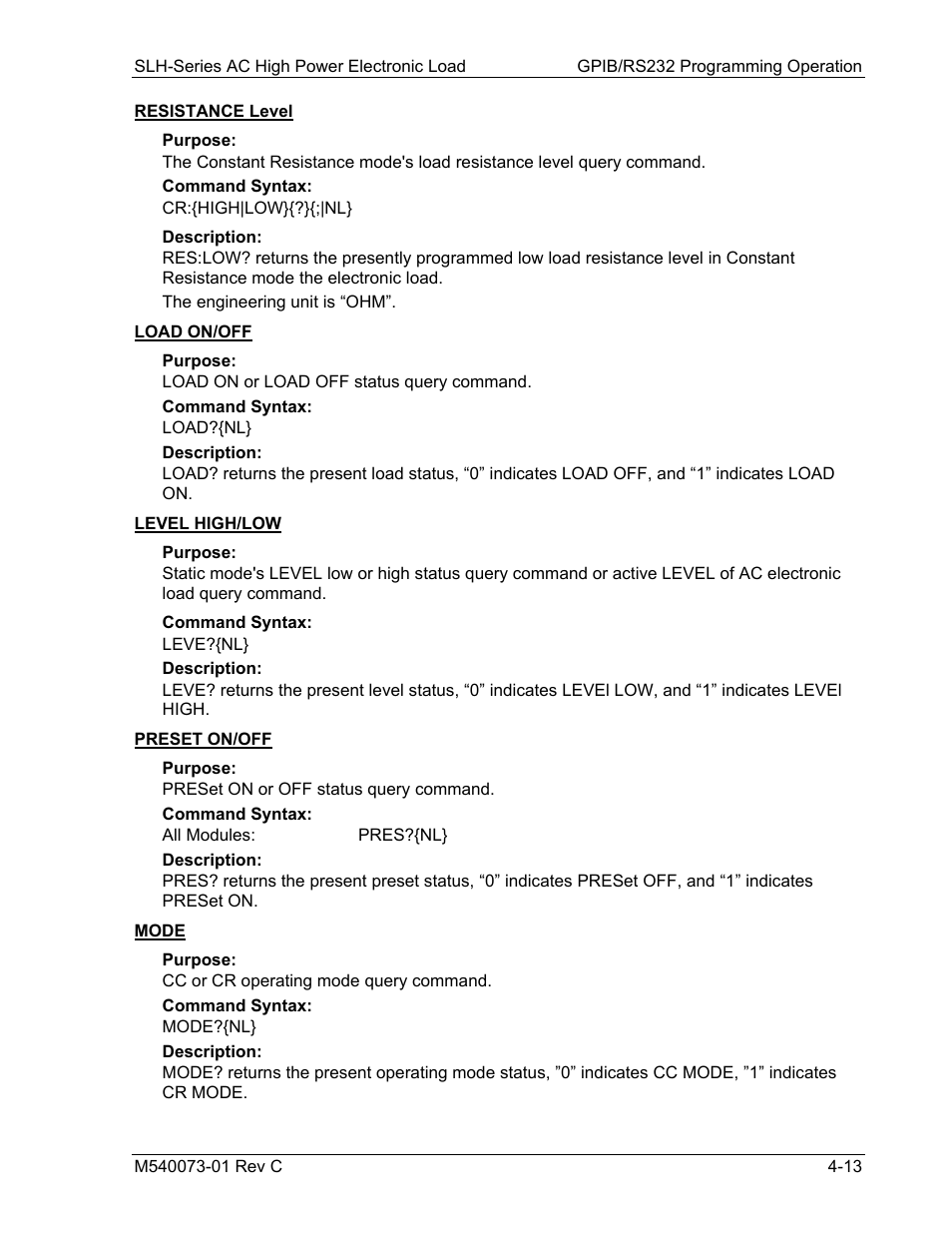 AMETEK SLH Series RevB User Manual | Page 55 / 81