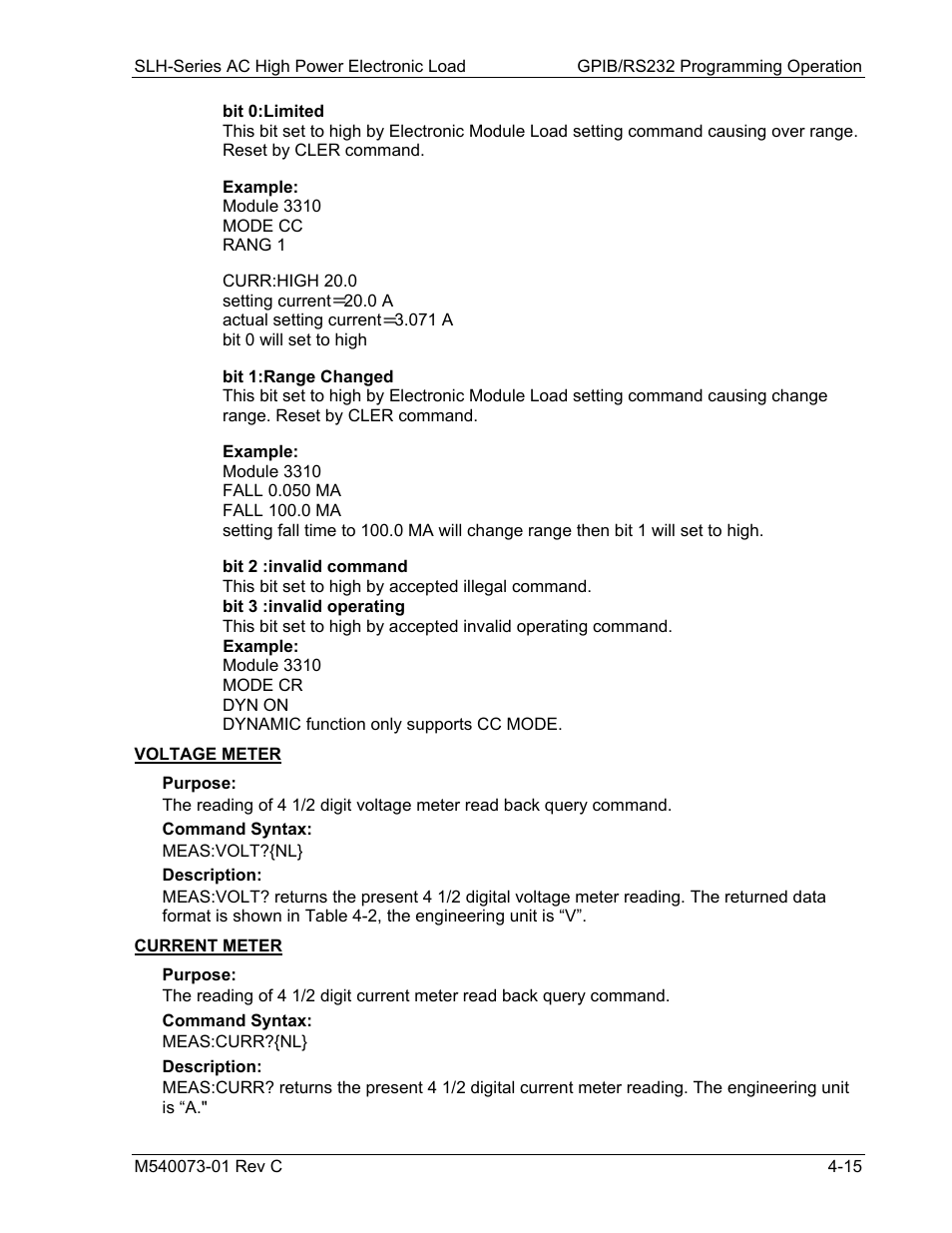 AMETEK SLH Series RevB User Manual | Page 57 / 81