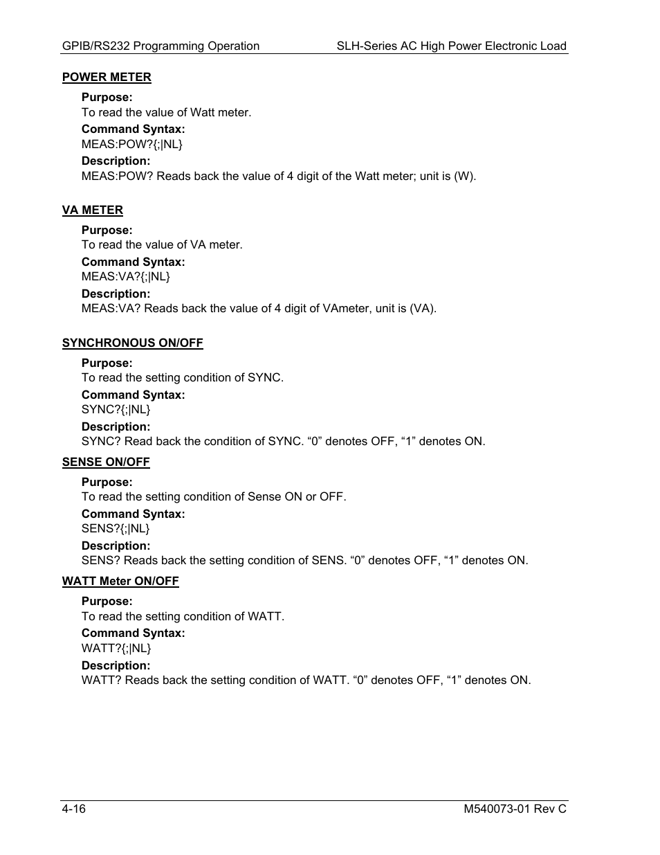 AMETEK SLH Series RevB User Manual | Page 58 / 81