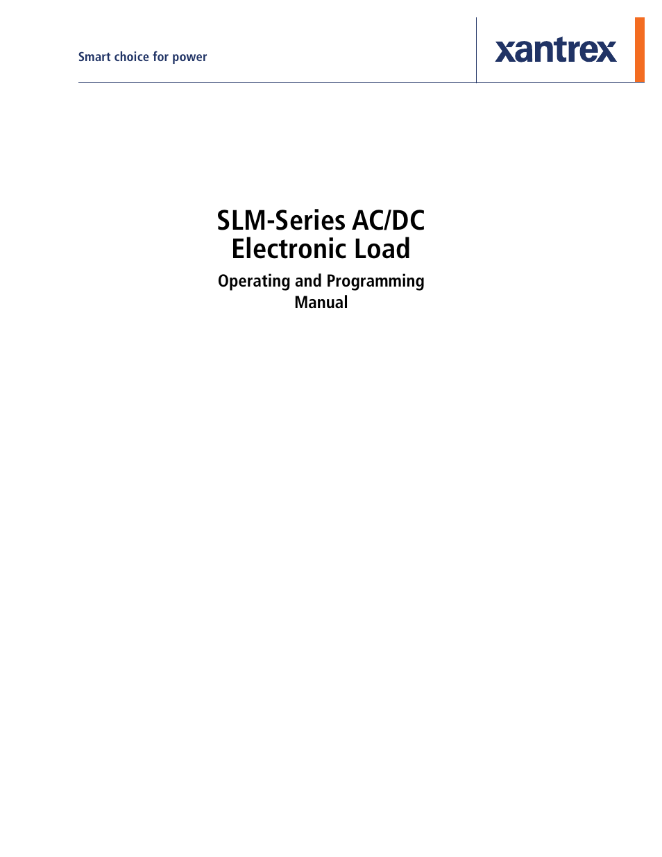 AMETEK SLM Series Rev B User Manual | 87 pages