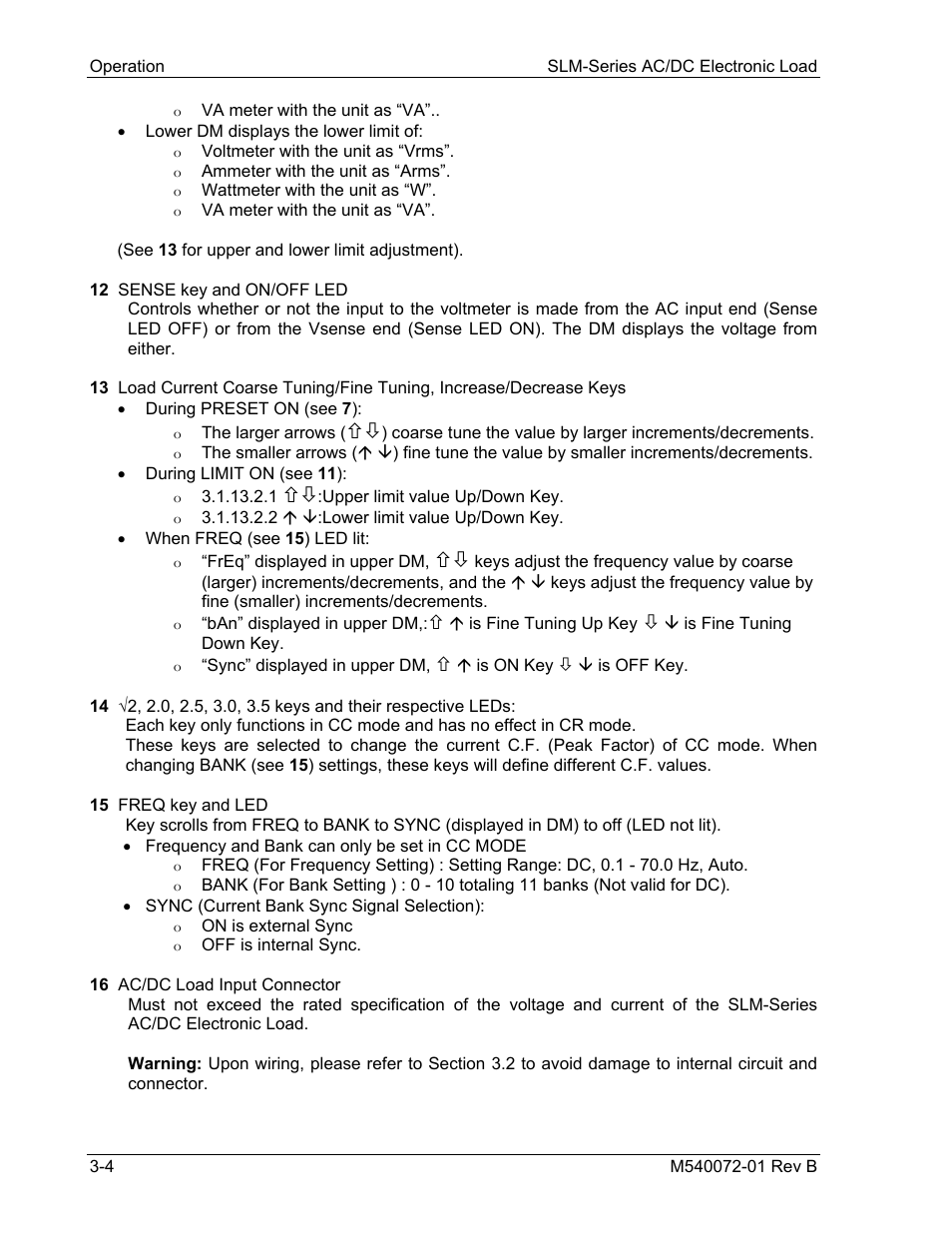 AMETEK SLM Series Rev B User Manual | Page 30 / 87