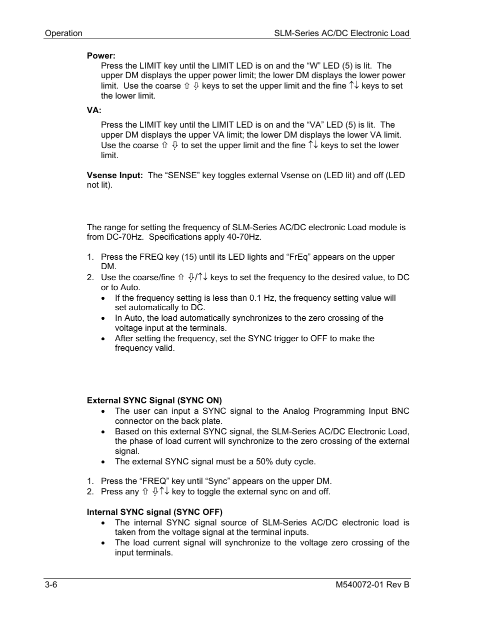 AMETEK SLM Series Rev B User Manual | Page 32 / 87