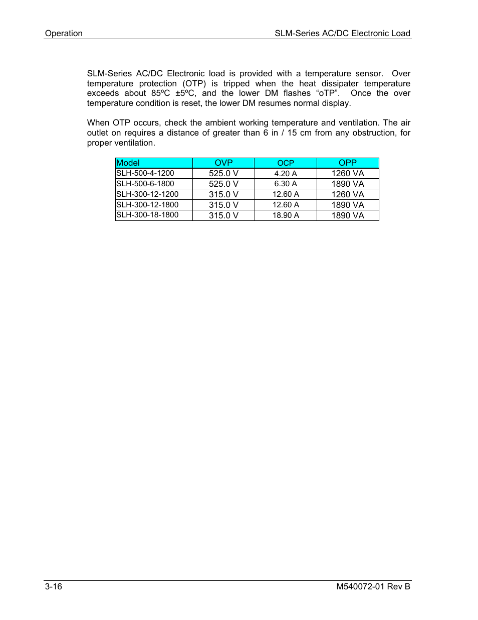 AMETEK SLM Series Rev B User Manual | Page 42 / 87