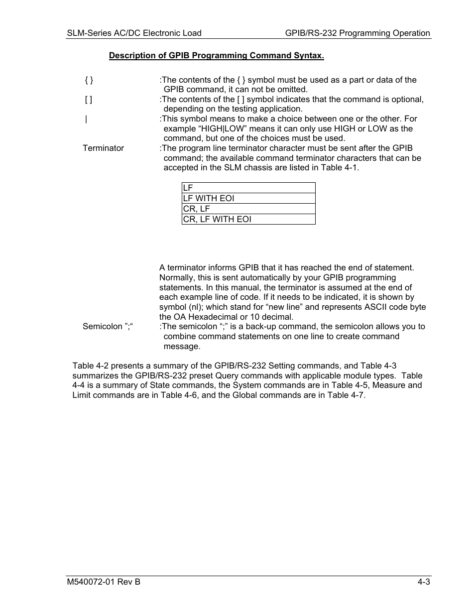 AMETEK SLM Series Rev B User Manual | Page 45 / 87