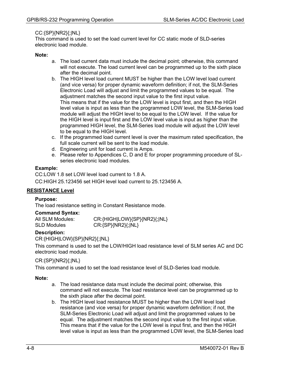 AMETEK SLM Series Rev B User Manual | Page 50 / 87