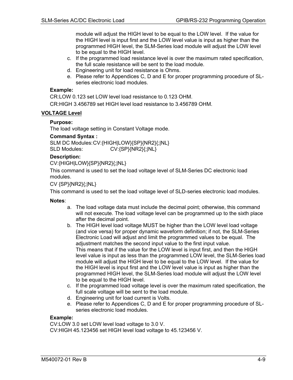 AMETEK SLM Series Rev B User Manual | Page 51 / 87