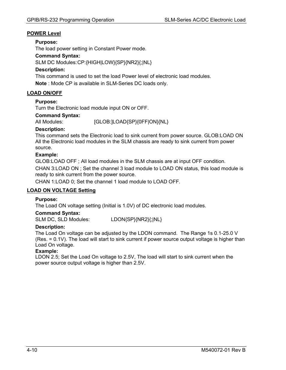 AMETEK SLM Series Rev B User Manual | Page 52 / 87