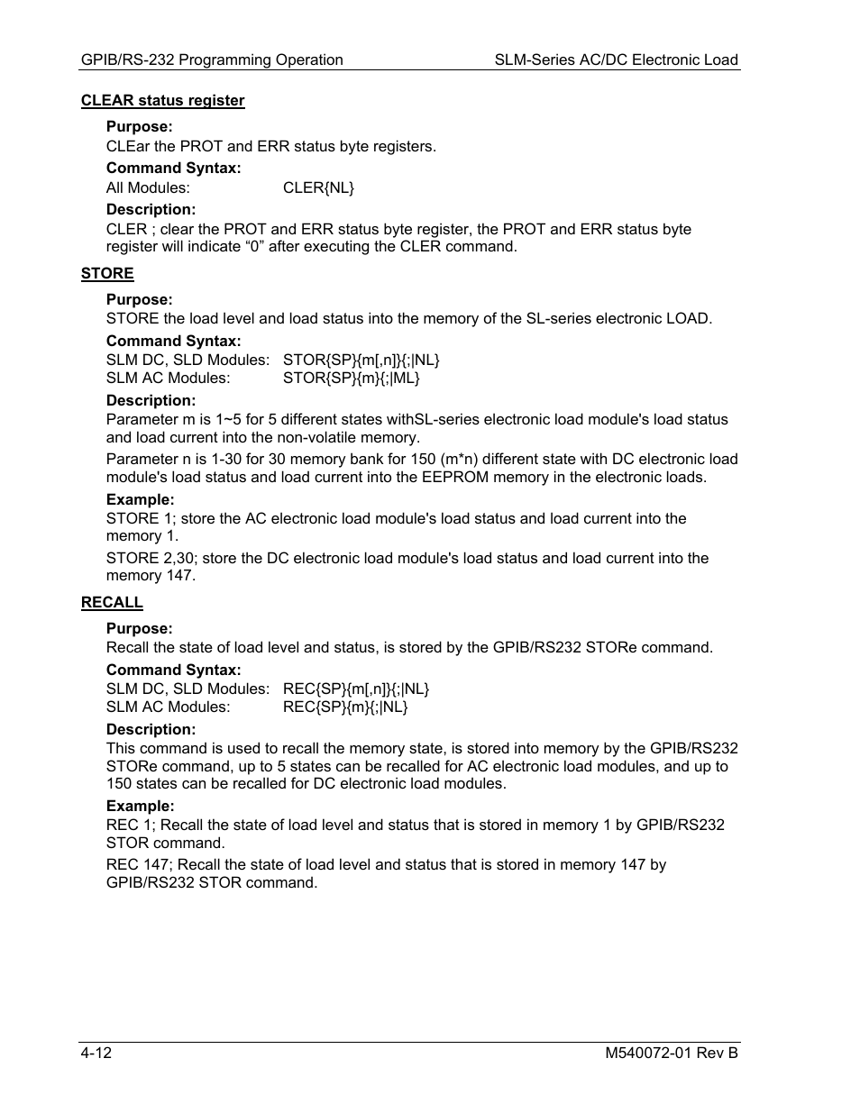 AMETEK SLM Series Rev B User Manual | Page 54 / 87