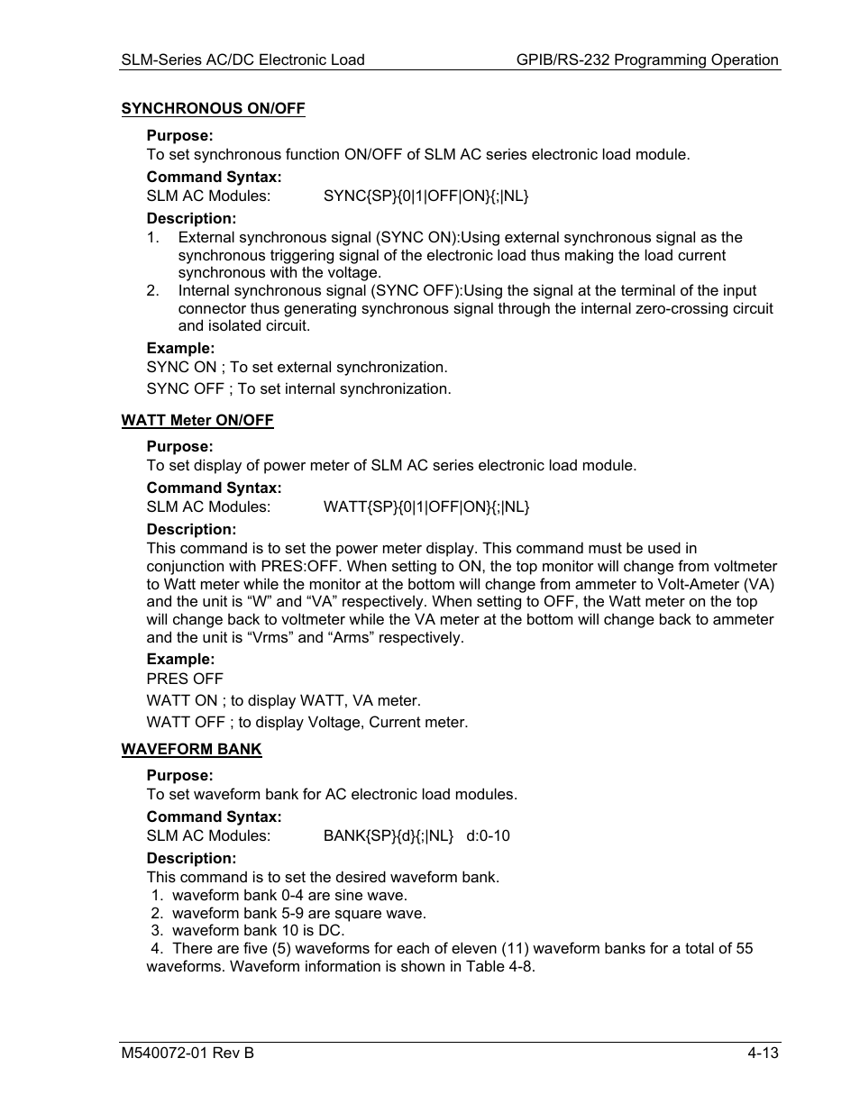 AMETEK SLM Series Rev B User Manual | Page 55 / 87