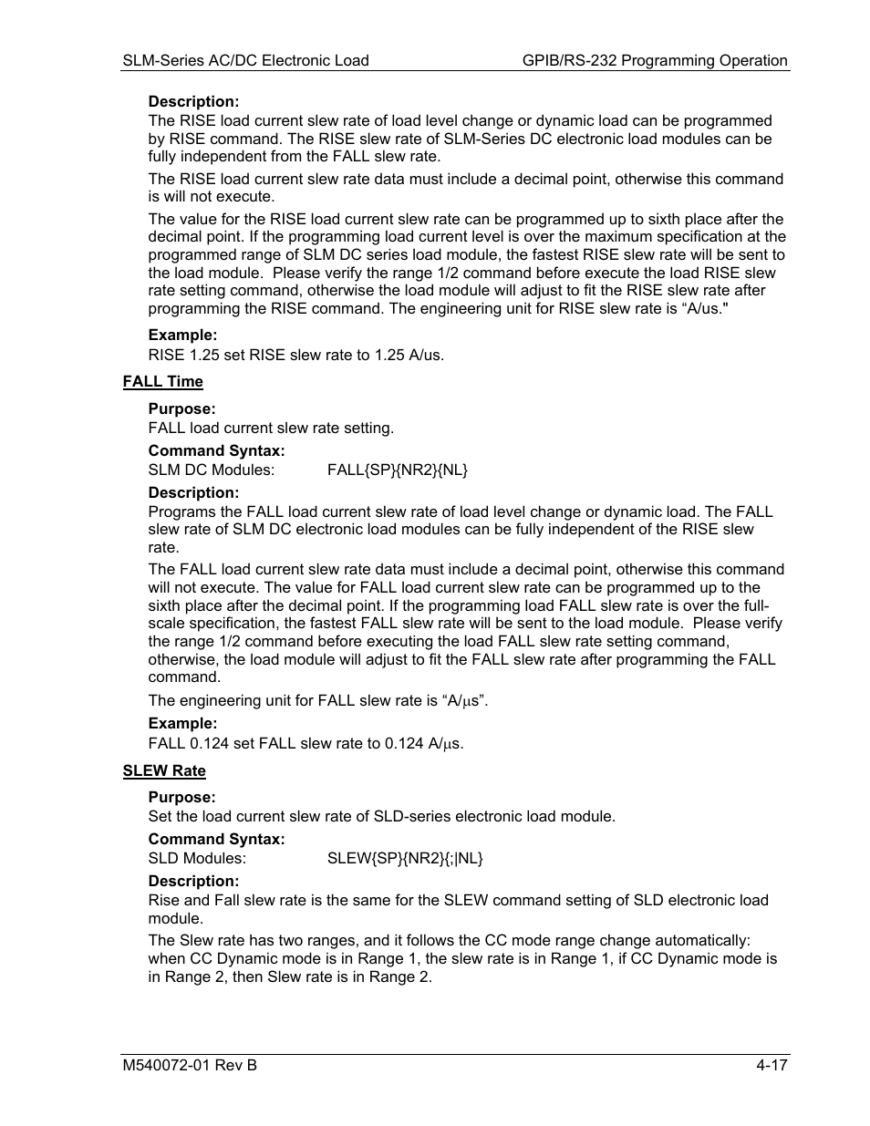 AMETEK SLM Series Rev B User Manual | Page 59 / 87