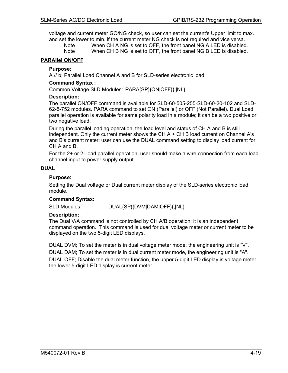 AMETEK SLM Series Rev B User Manual | Page 61 / 87