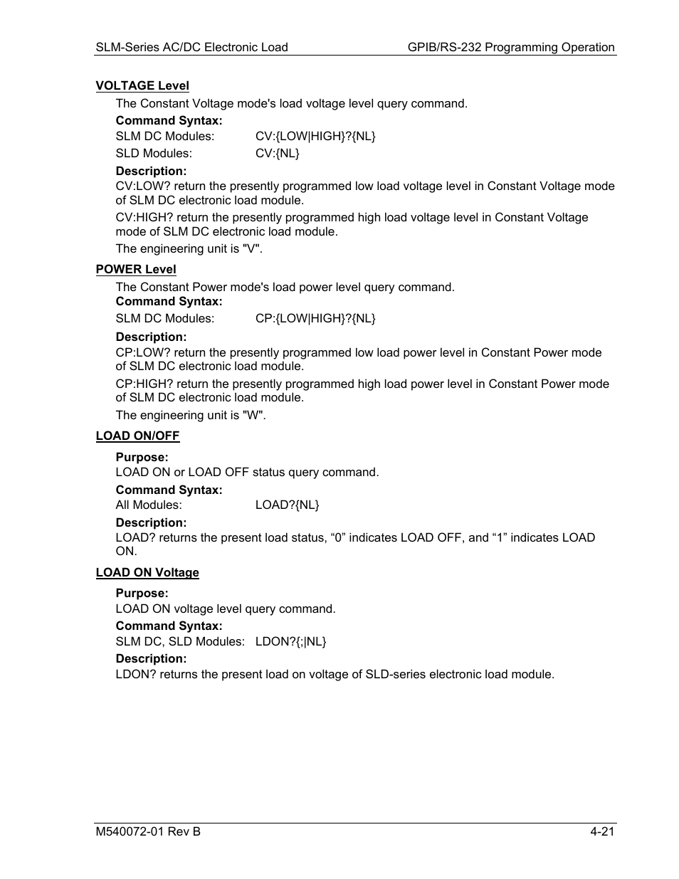 AMETEK SLM Series Rev B User Manual | Page 63 / 87