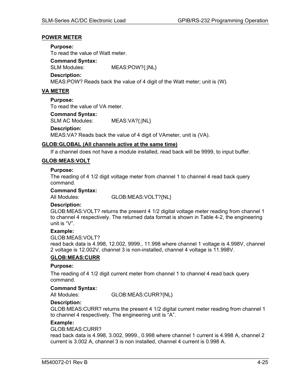 AMETEK SLM Series Rev B User Manual | Page 67 / 87