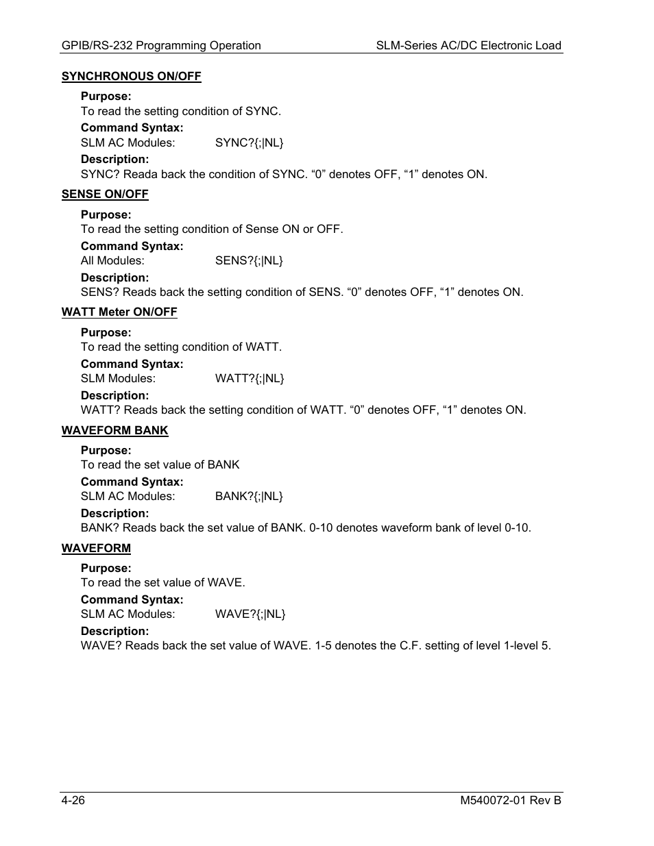 AMETEK SLM Series Rev B User Manual | Page 68 / 87