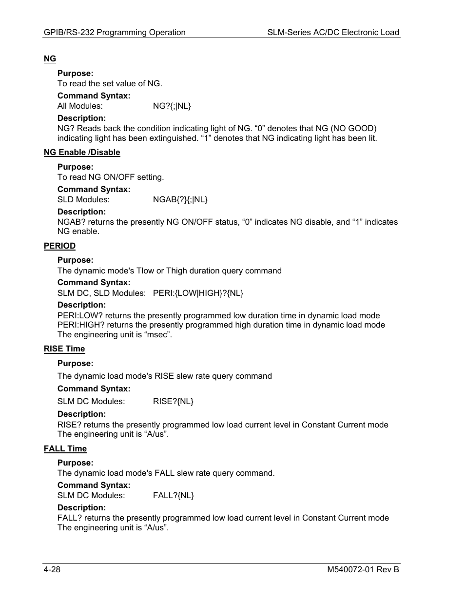 AMETEK SLM Series Rev B User Manual | Page 70 / 87