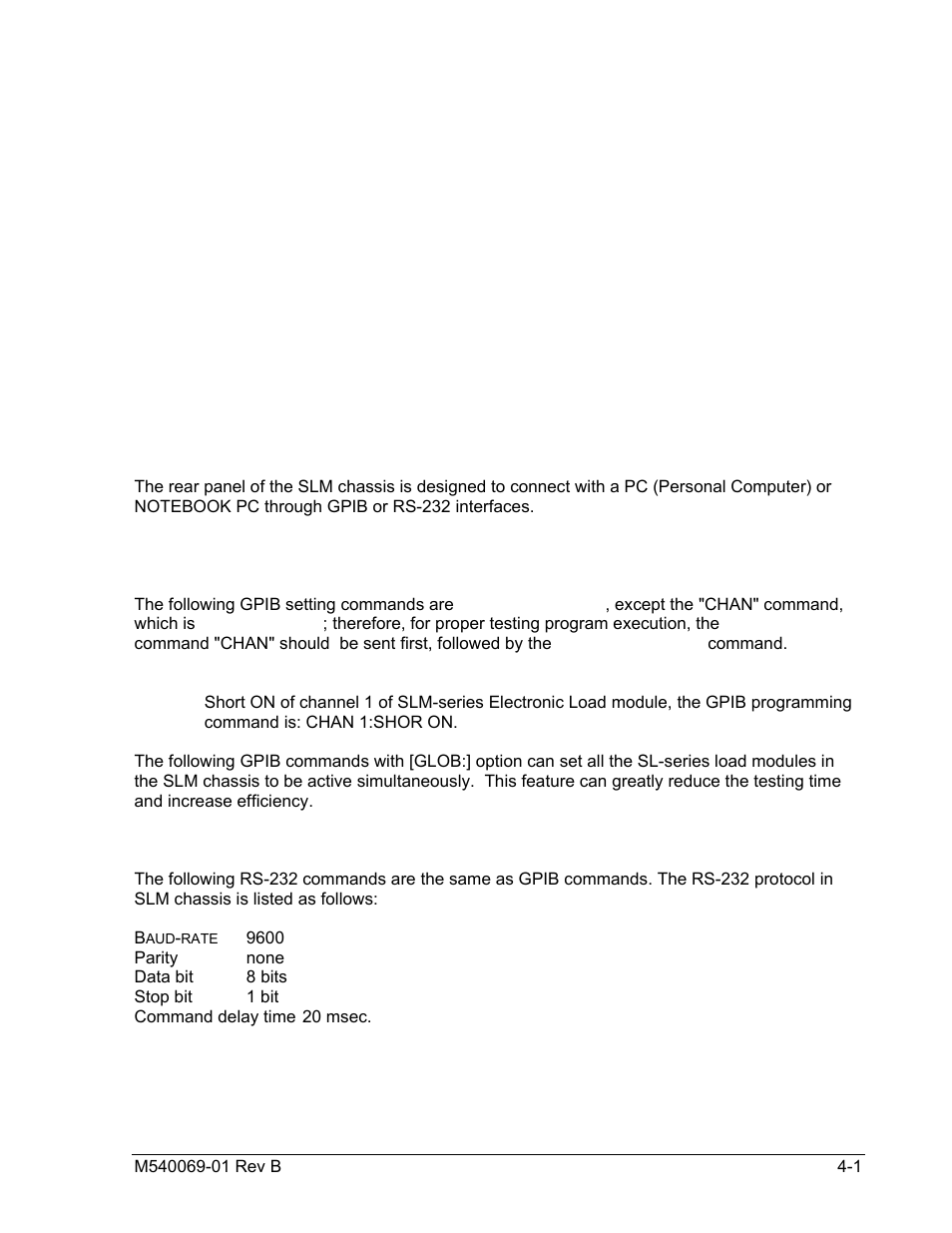 Gpib/rs-232 programming operation | AMETEK SLM-4 User Manual | Page 27 / 77