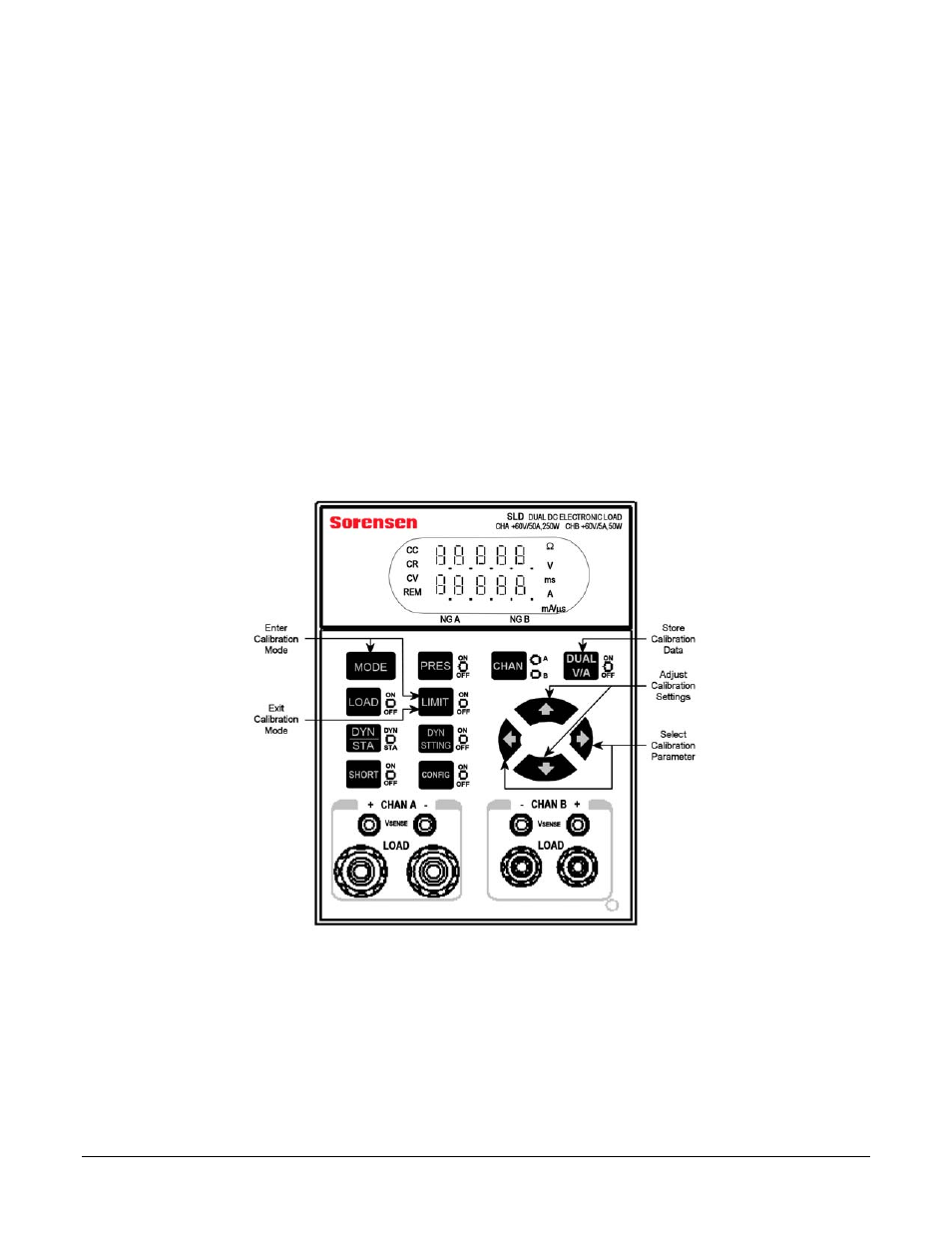 Section 1, Operation description, Alibration | Figure 1-1. sld series front panel -1 | AMETEK SL Series Software User Manual | Page 7 / 34