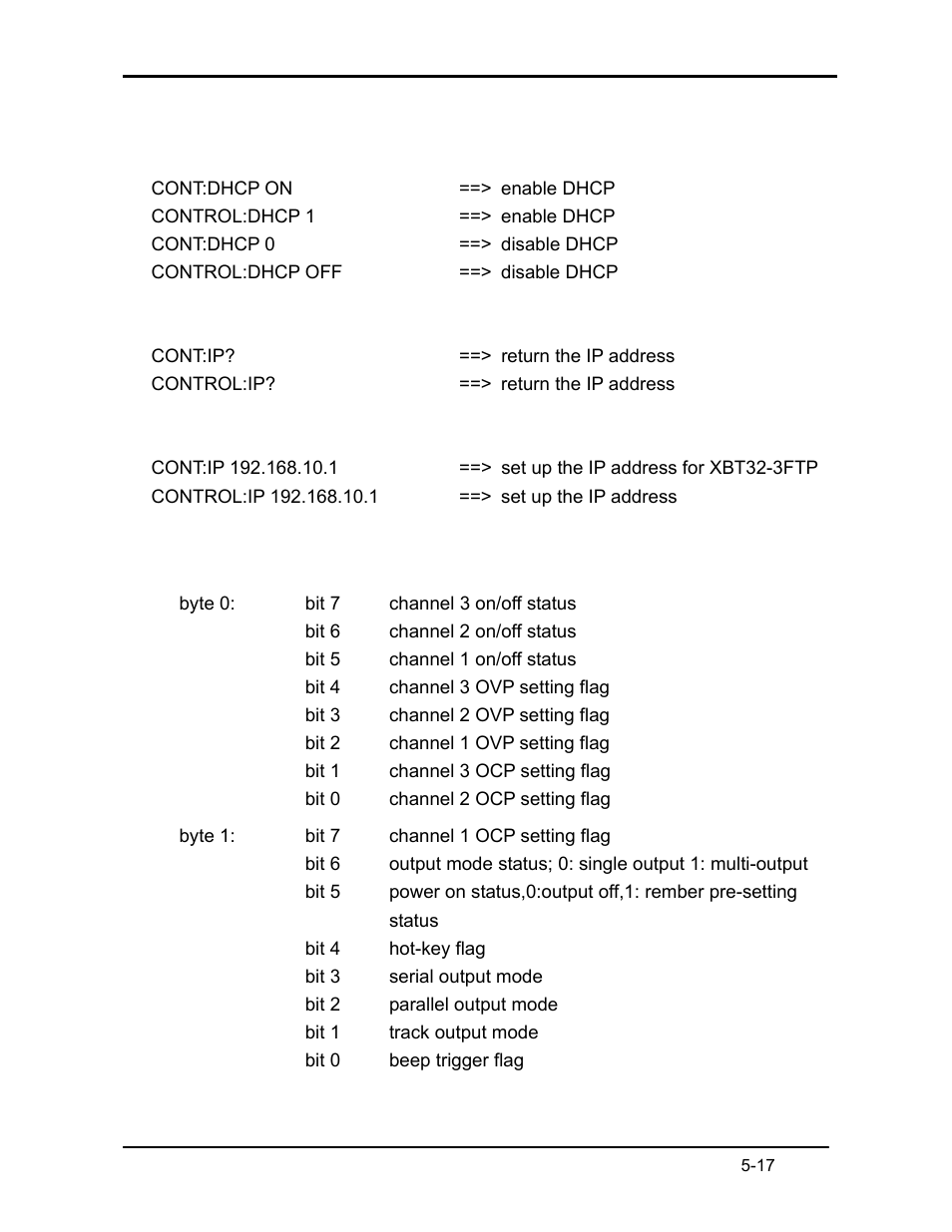 5 rules of status definition, 5 rules of status definition -17 | AMETEK XBT Series User Manual | Page 51 / 60