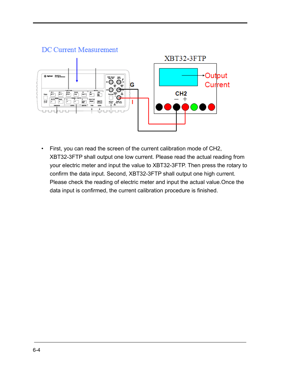 How to enter calibration mode of ch3 : press the, Rotary & numerical key “3” simultaneously -4 | AMETEK XBT Series User Manual | Page 58 / 60