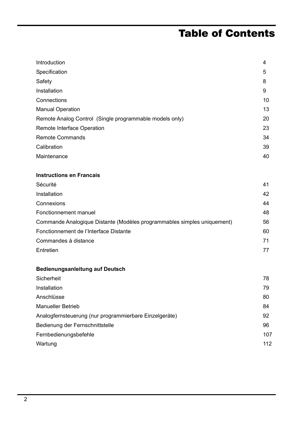 AMETEK XEL Series 60V and below User Manual | Page 6 / 186