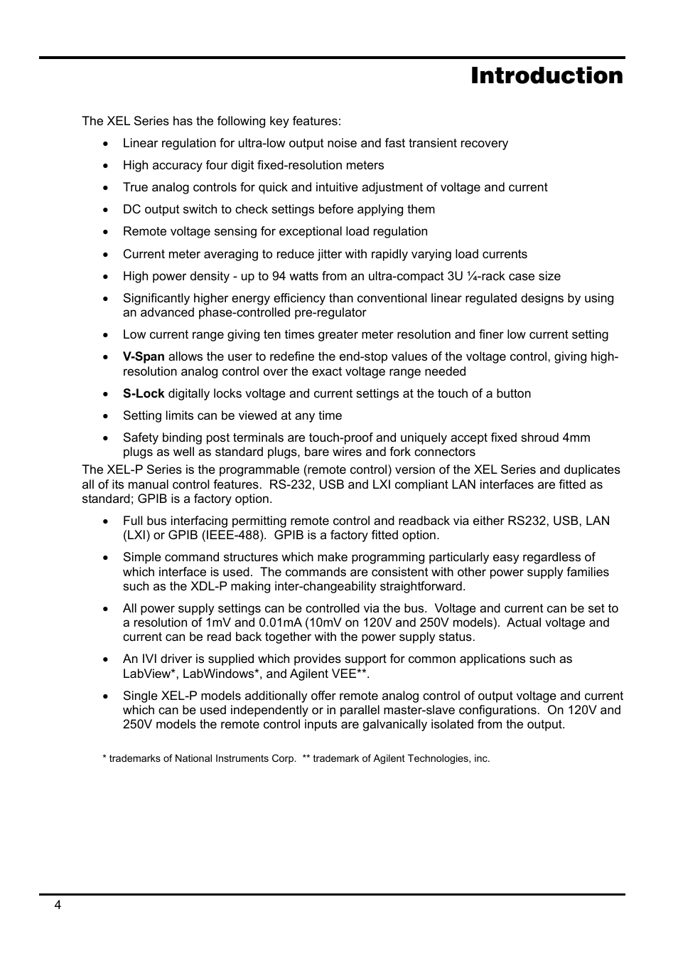 Introduction | AMETEK XEL Series 60V and below User Manual | Page 8 / 186