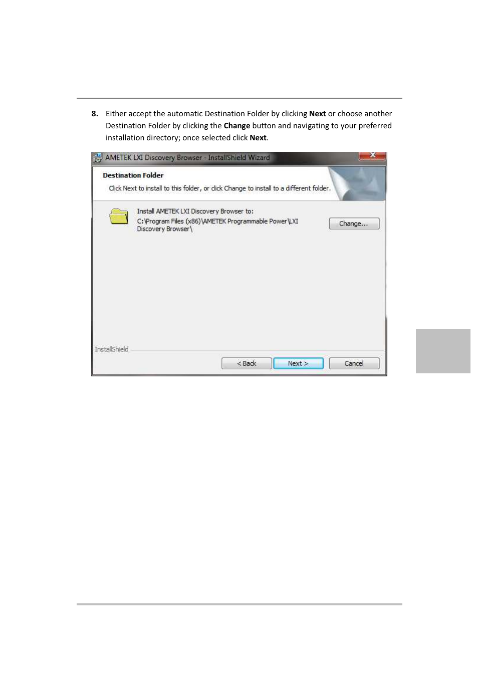 AMETEK XG Family Programmable DC User Manual | Page 223 / 399