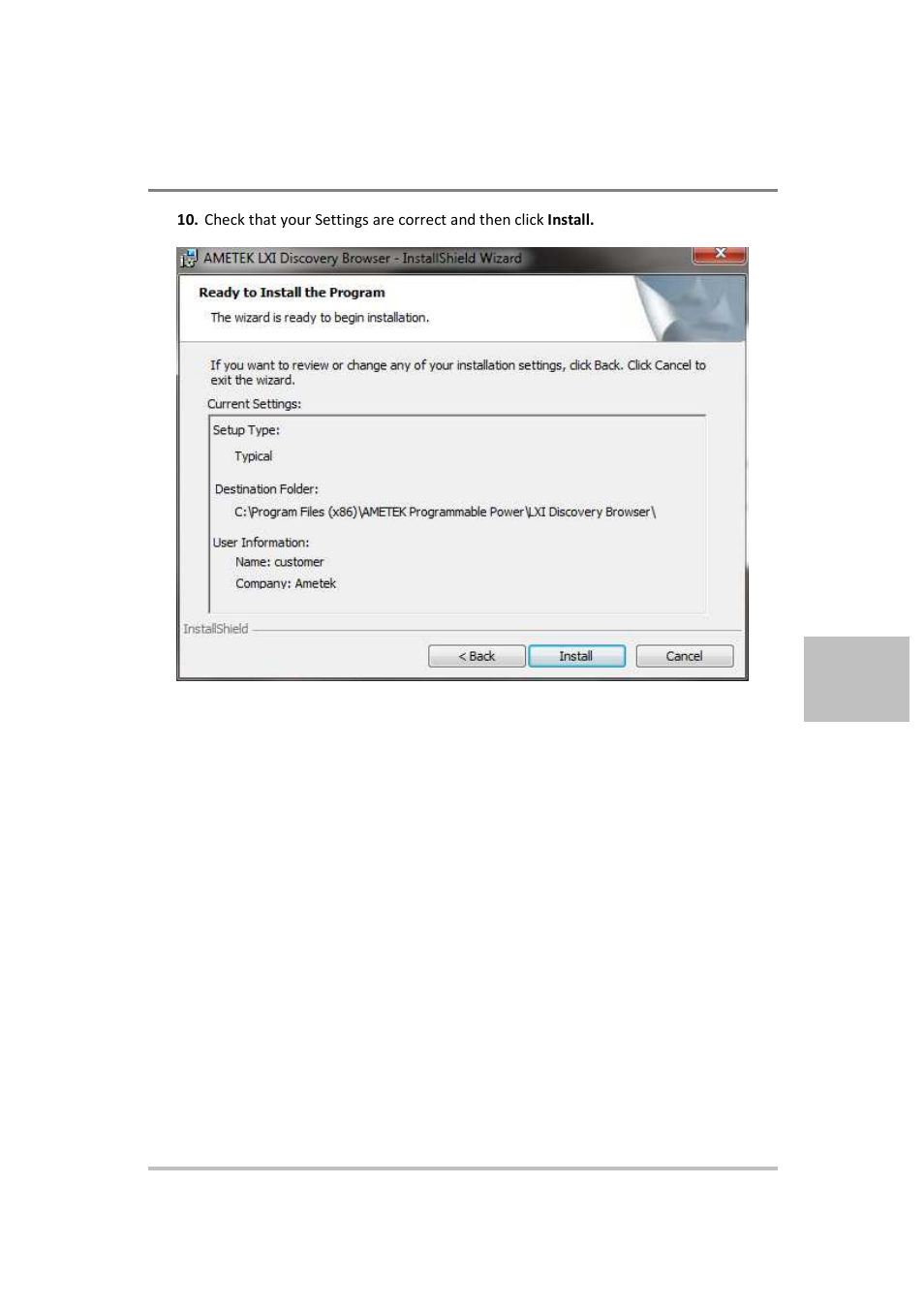AMETEK XG Family Programmable DC User Manual | Page 225 / 399