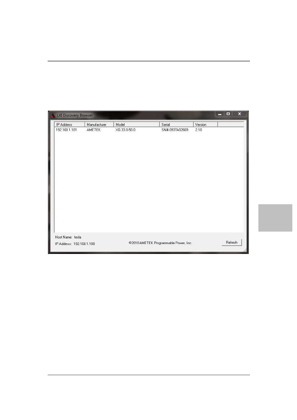 AMETEK XG Family Programmable DC User Manual | Page 227 / 399