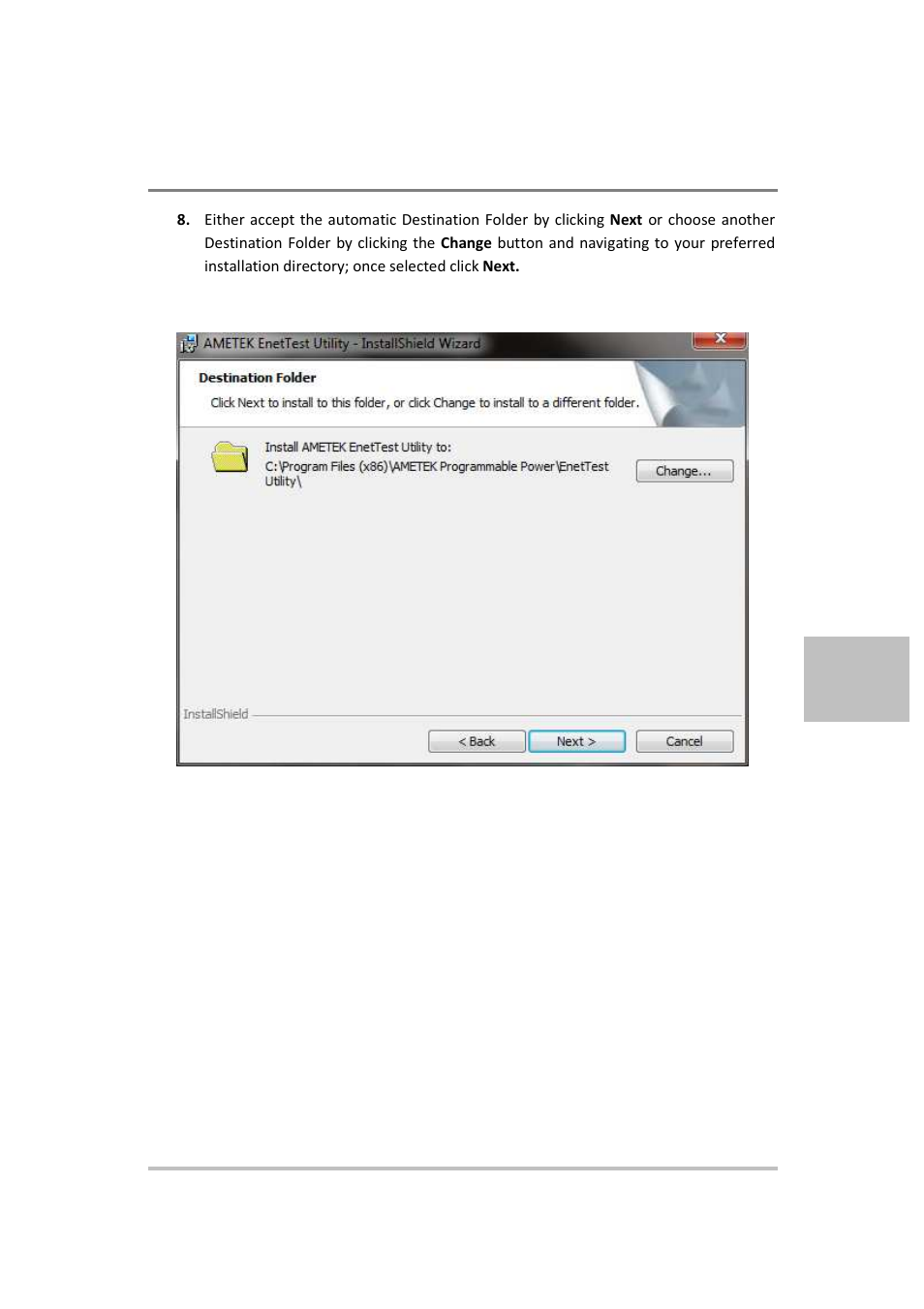 AMETEK XG Family Programmable DC User Manual | Page 231 / 399