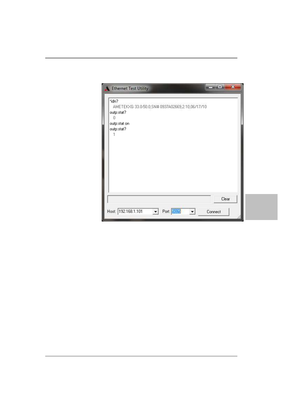 Setting lan parameters | AMETEK XG Family Programmable DC User Manual | Page 235 / 399
