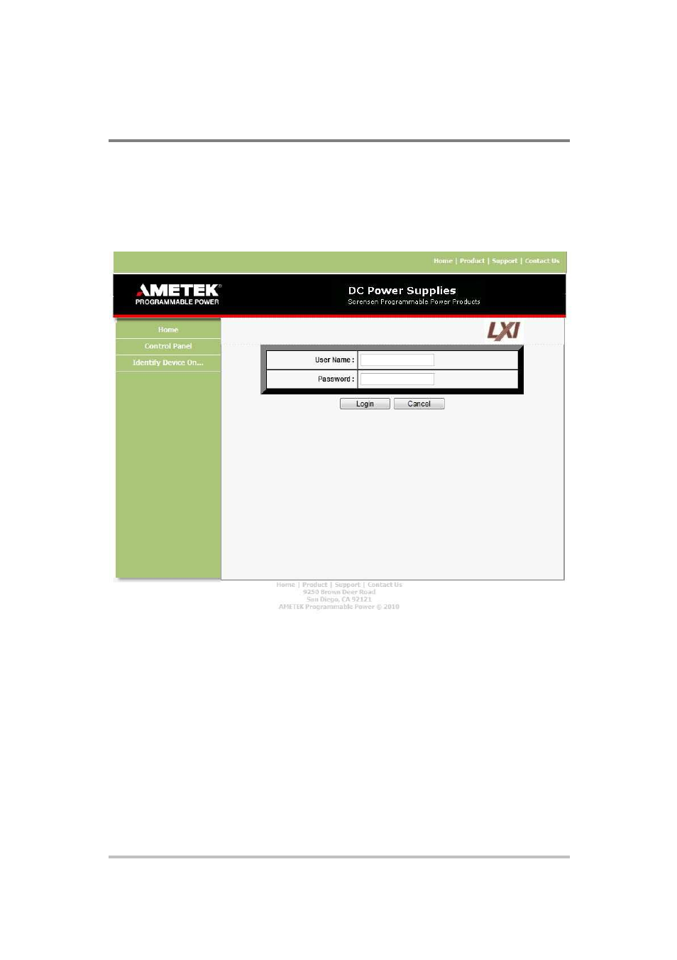 Setting lan parameters via web interface | AMETEK XG Family Programmable DC User Manual | Page 236 / 399