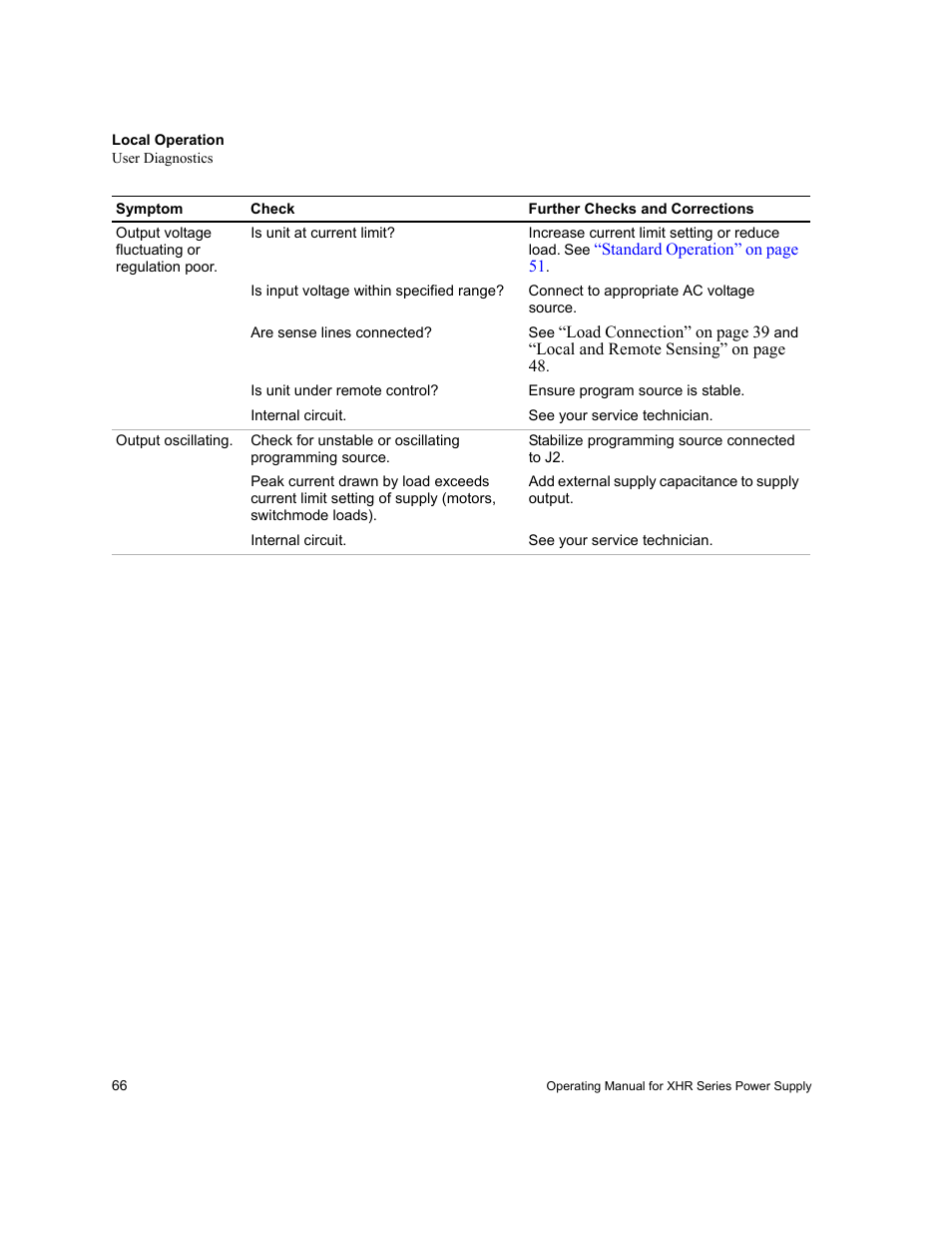 AMETEK XHR 1000 Watt Series User Manual | Page 66 / 82