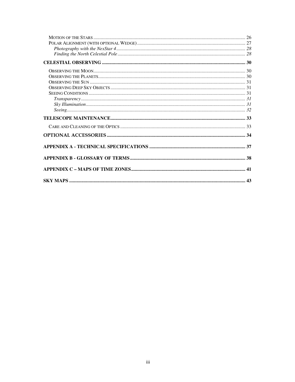 Celestron NEXSTAR 4 User Manual | Page 3 / 50