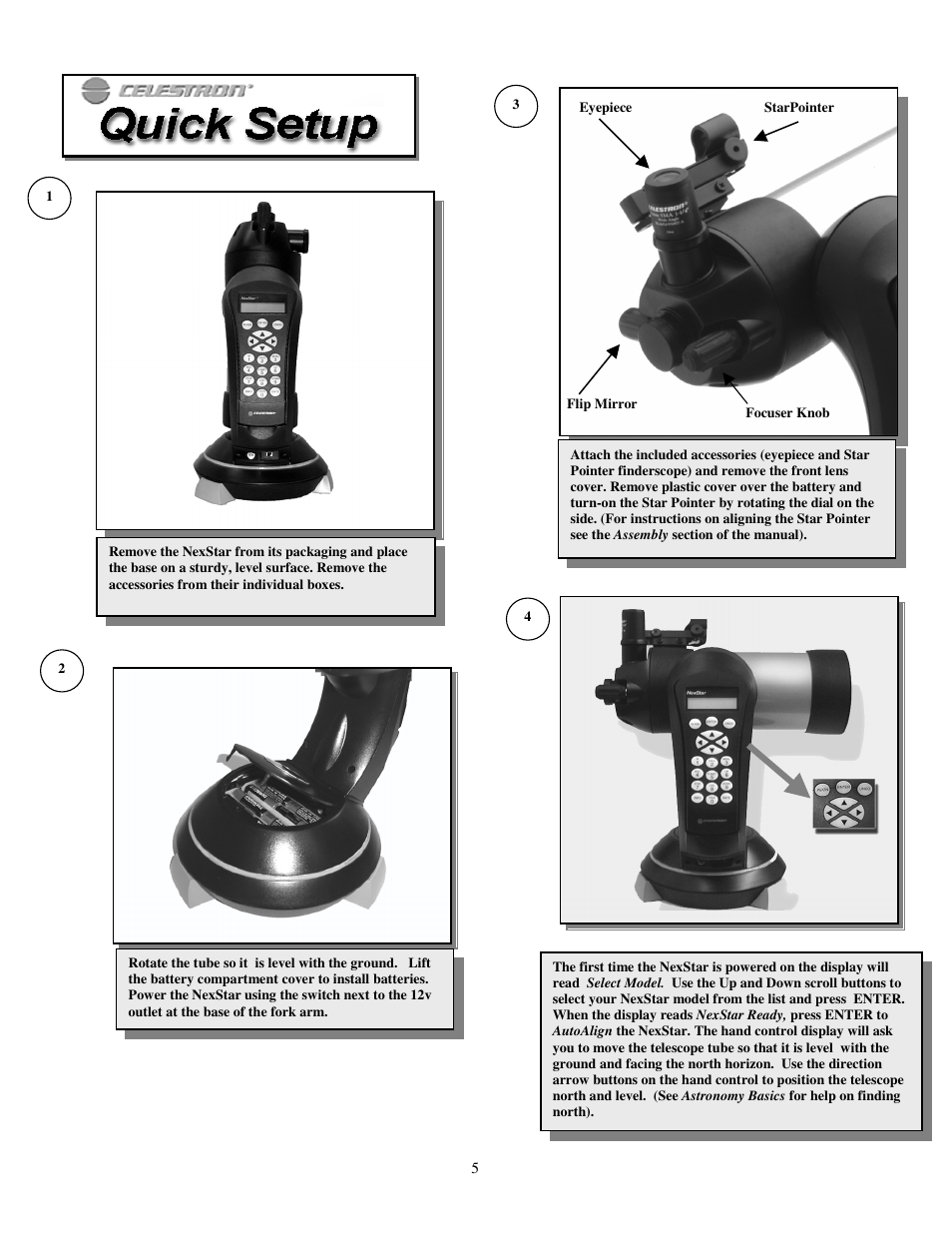 Celestron NEXSTAR 4 User Manual | Page 5 / 50