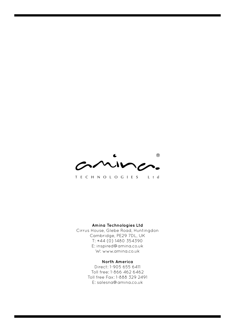 Amina AIW750i User Manual | Page 36 / 36