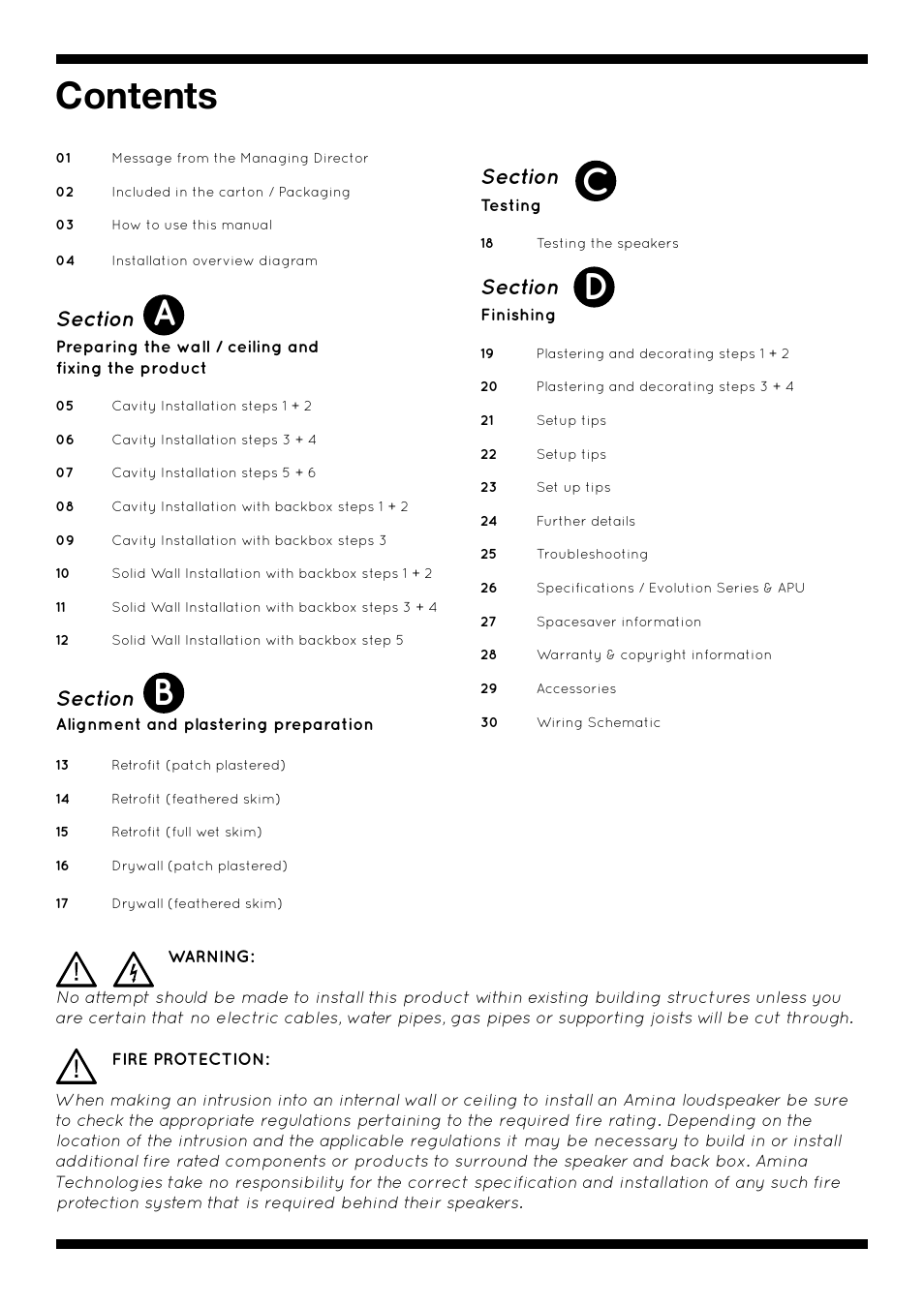 Amina AIW750i User Manual | Page 4 / 36