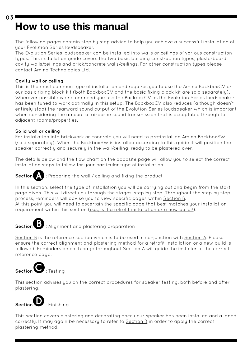 How to use this manual, Ab c d | Amina AIW750i User Manual | Page 7 / 36