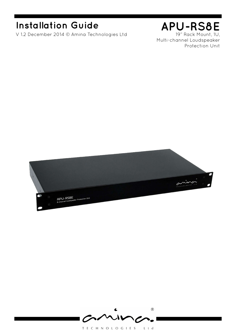 Amina APU-RS8E User Manual | 7 pages